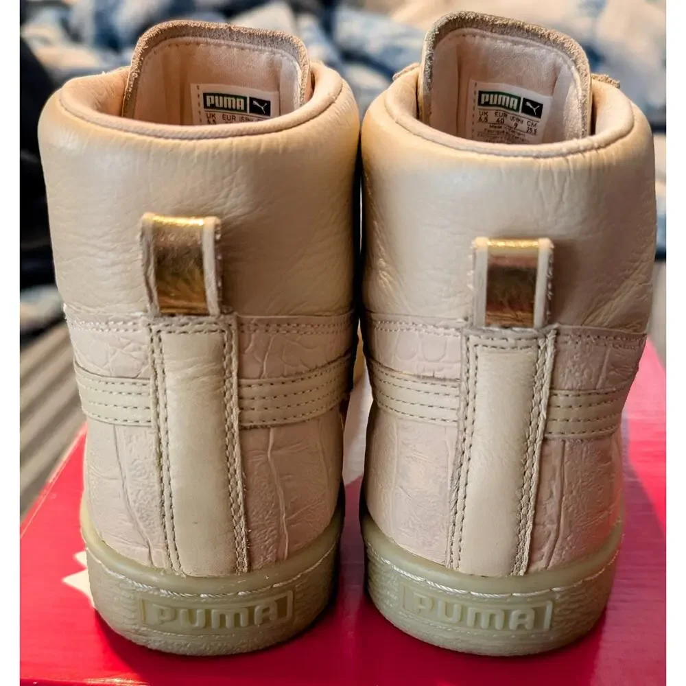 Puma Women's High-Top Sneaker in Light Pink